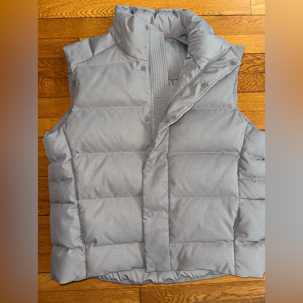 Men’s Lululemon Wunder Puff 600-Down-Fill Vest *Tech Canvas Oil Grey Size XL